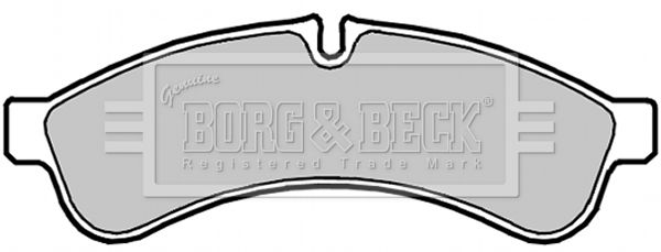 BORG & BECK Комплект тормозных колодок, дисковый тормоз BBP2038